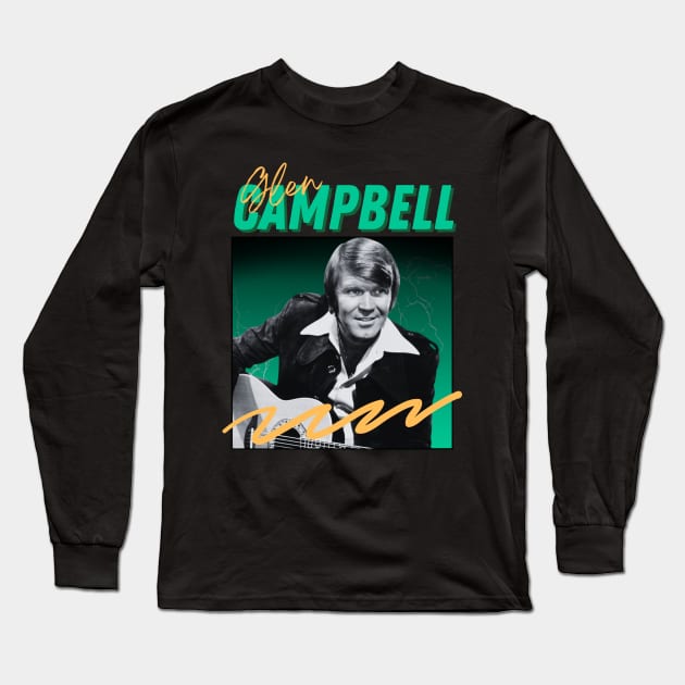 Glen campbell***original retro Long Sleeve T-Shirt by OtakOtak